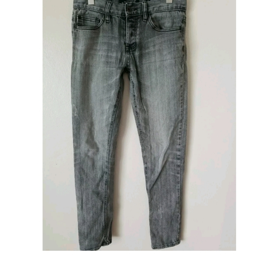 Rude Women’s Gray Black Jeans Super‎ Skinny Pants Size 28